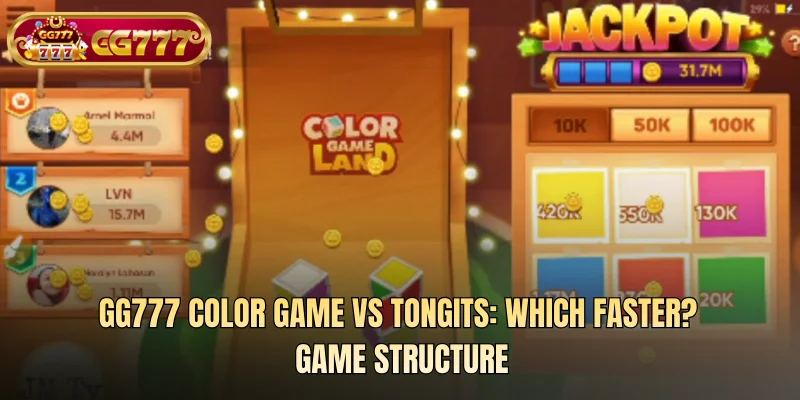 GG777 Color Game vs Tongits: Which Faster? game structure